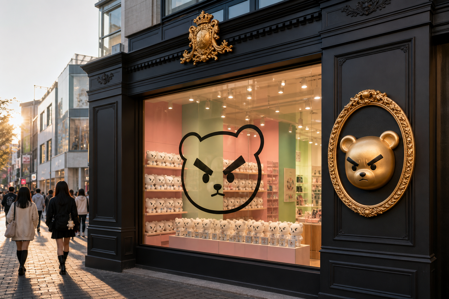 しろくま電力 原宿店舗の外観とパステルの店内